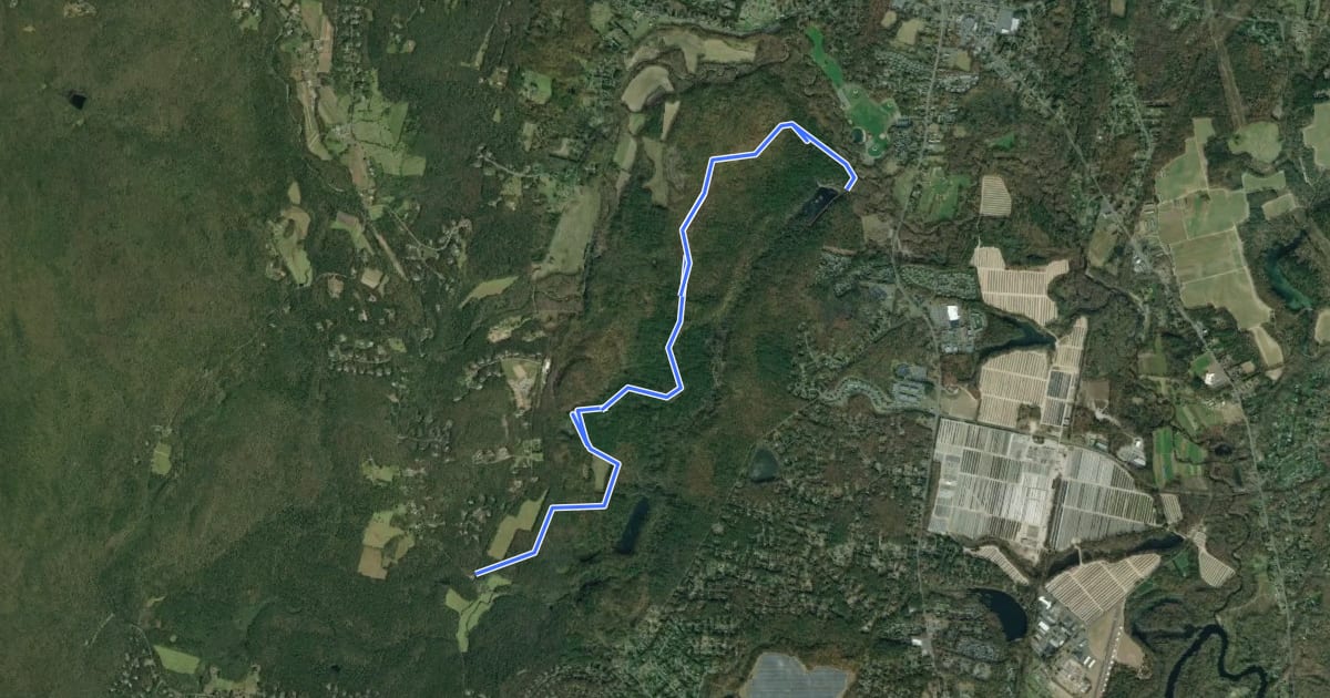 Маршрут North Trail на спутниковом снимке