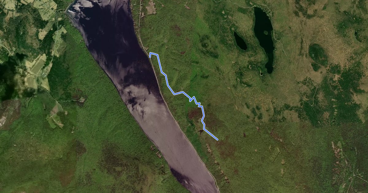 Маршрут North Trail на спутниковом снимке