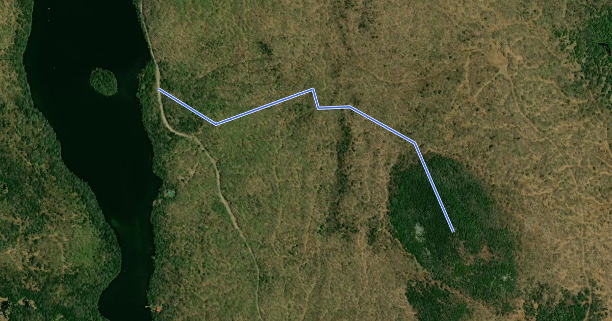 Маршрут North Trail на спутниковом снимке