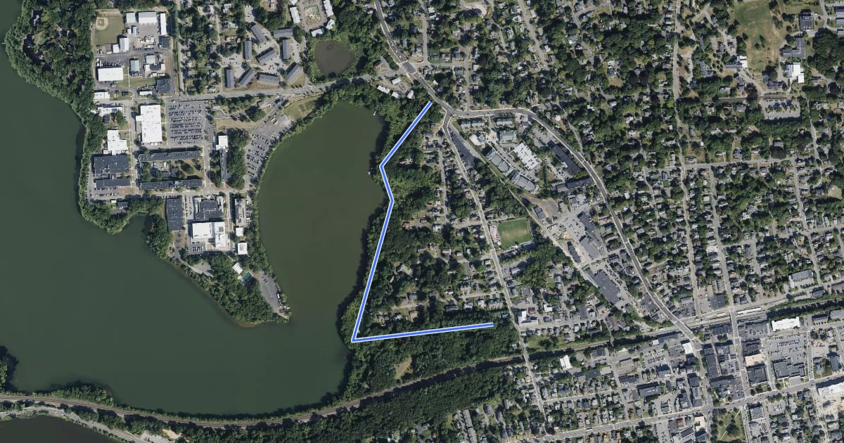 Маршрут North Trail на спутниковом снимке