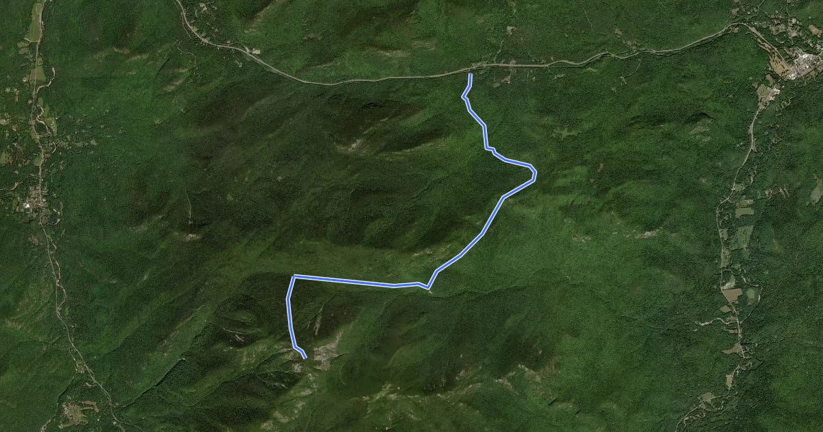 Маршрут North Trail на спутниковом снимке