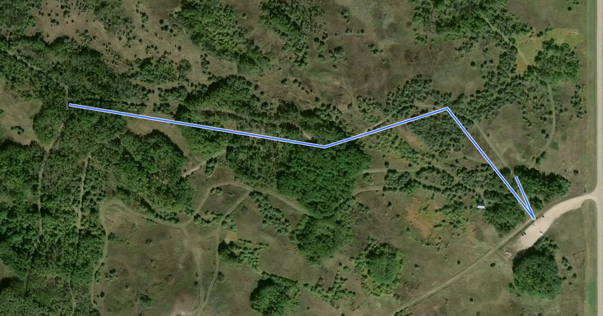 Маршрут North Willow Trail на спутниковом снимке