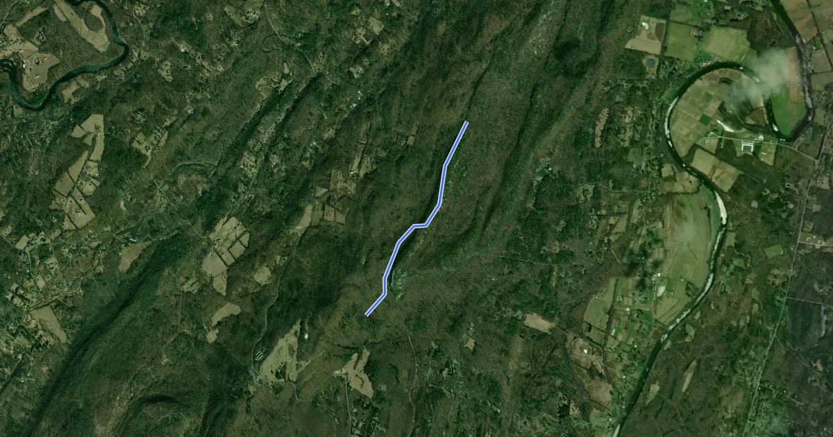 Маршрут Northeast Trail на спутниковом снимке
