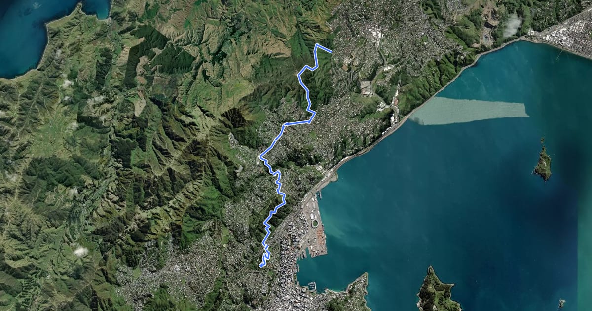 Маршрут Northern Walkway на спутниковом снимке