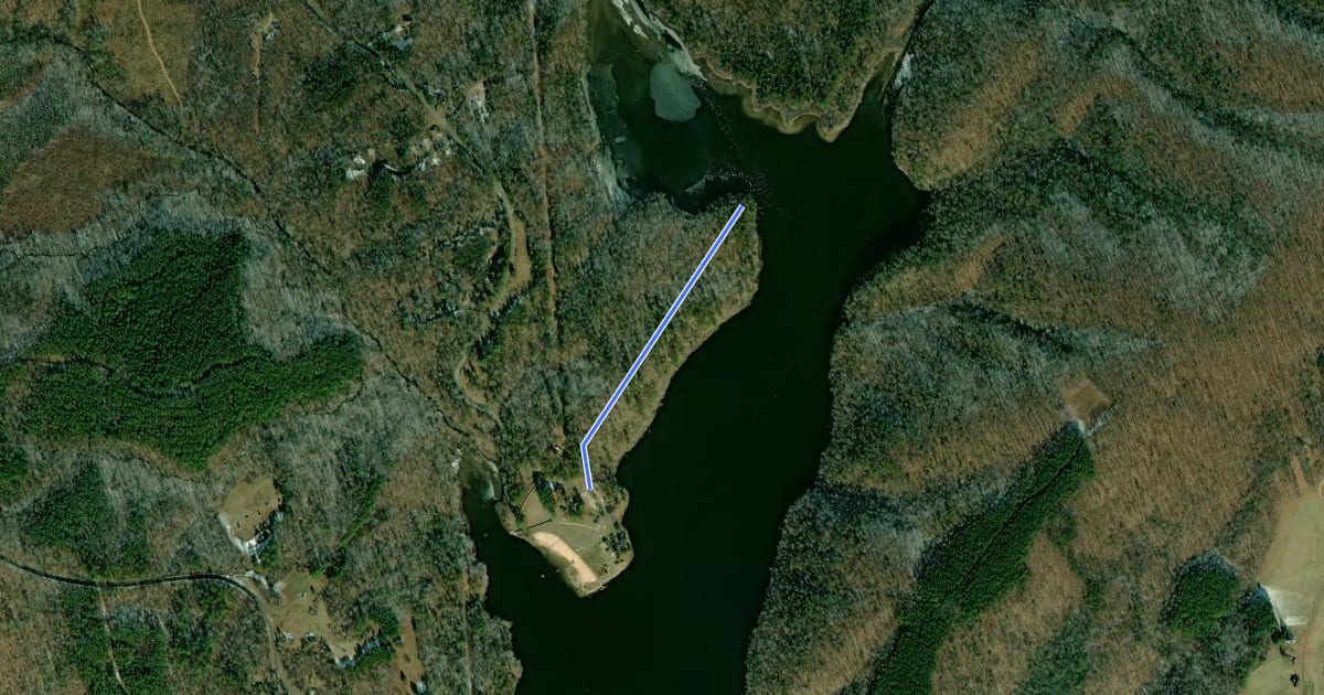 Маршрут Northridge Trail на спутниковом снимке