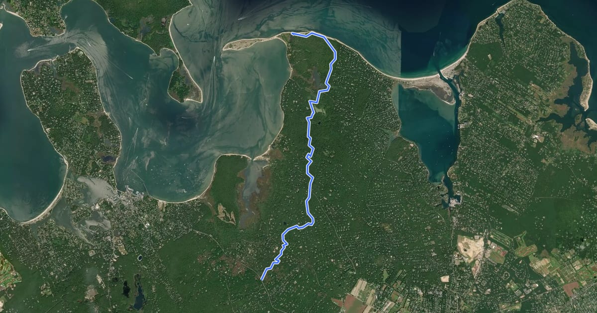 Маршрут Northwest Path на спутниковом снимке