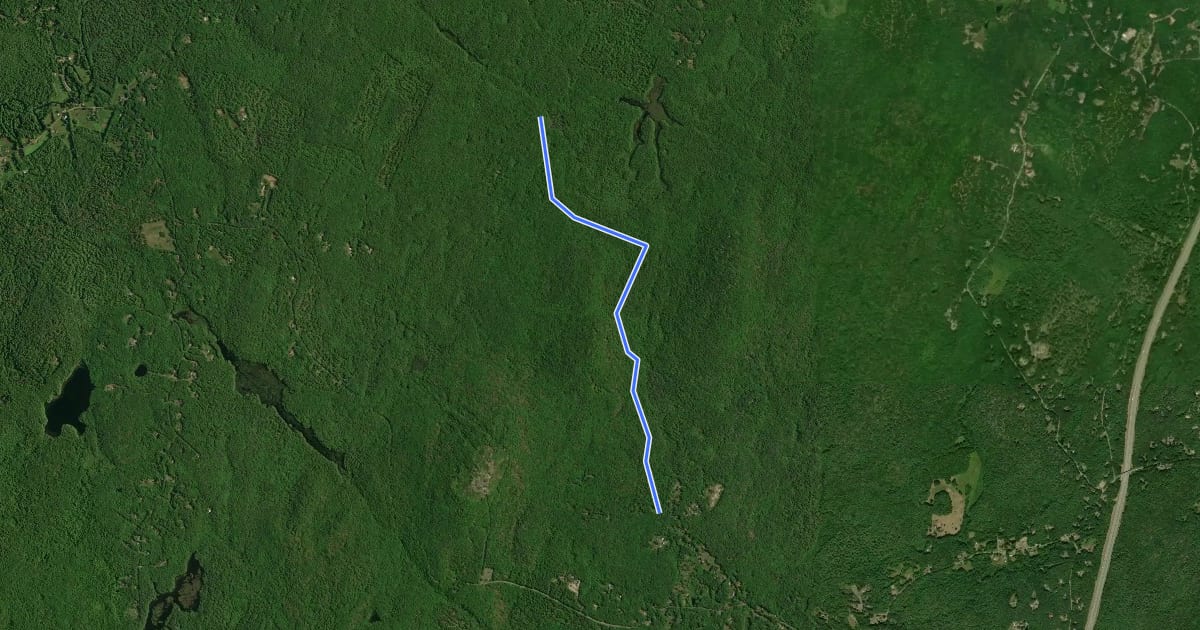 Маршрут Notch Trail на спутниковом снимке