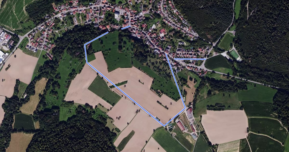 Маршрут NP Sportanlage, Waldwimmersbach 1: Hackenberg-Weg на спутниковом снимке