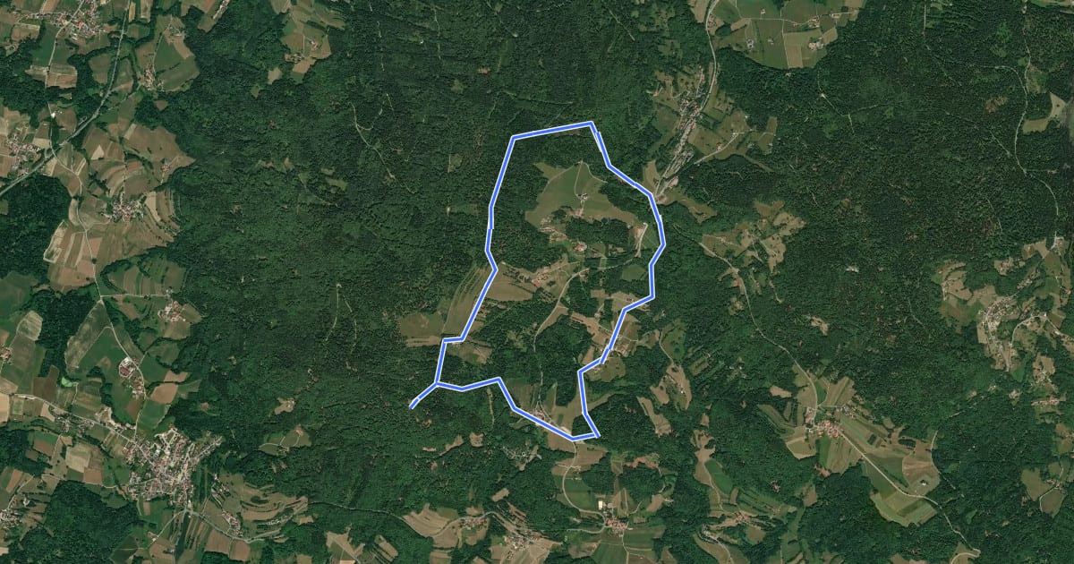 Маршрут Nr. 15: Steinbergrunde на спутниковом снимке