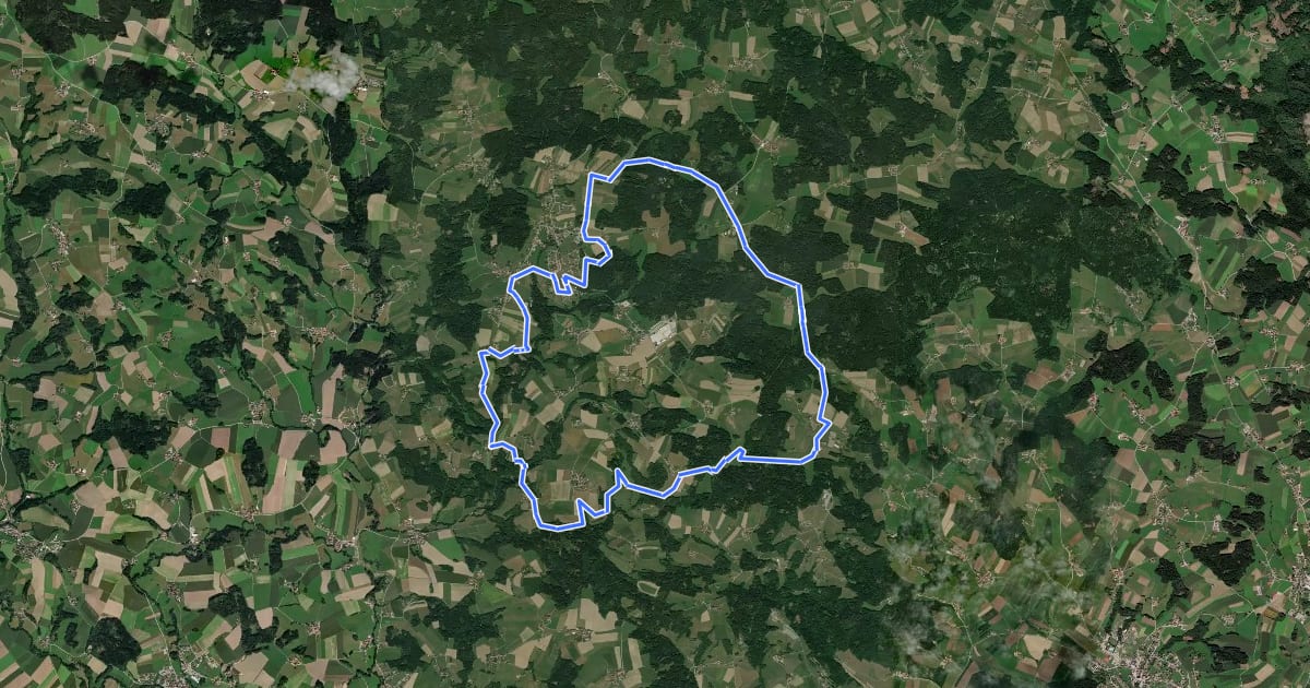 Маршрут Nr.6 Mühlenweg на спутниковом снимке