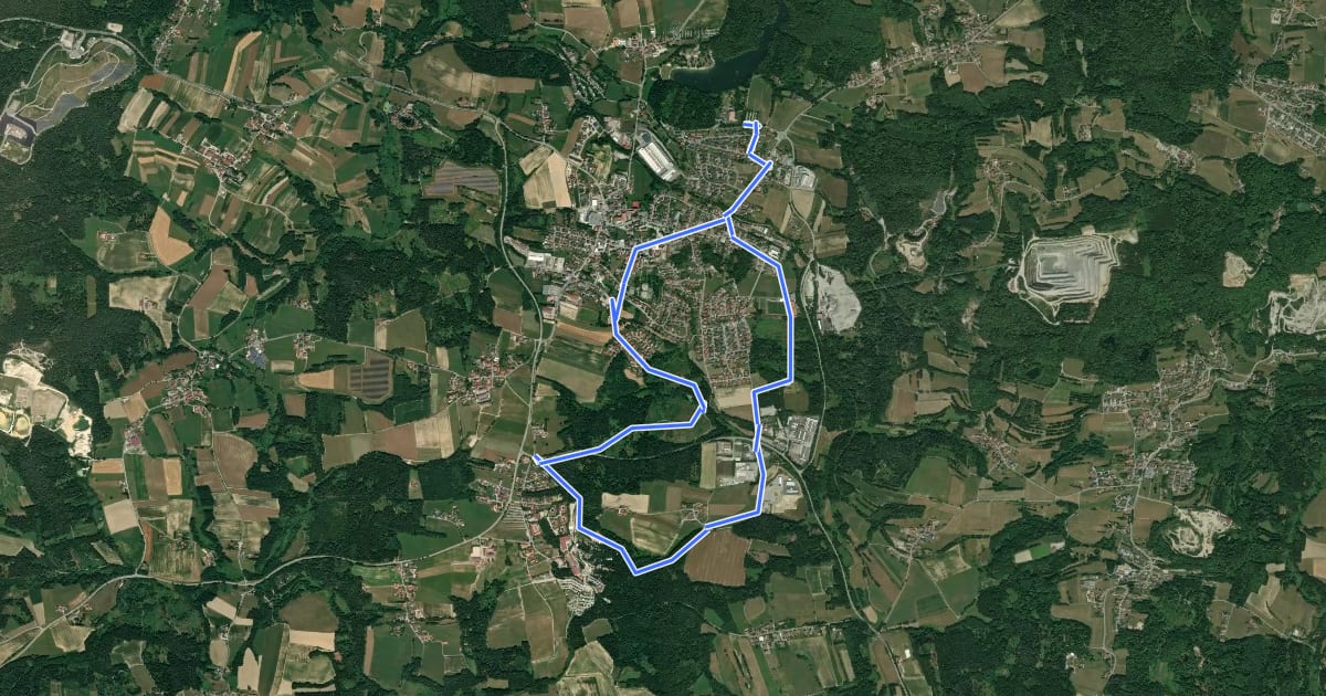 Маршрут Nr. 6: Rohrbergweg на спутниковом снимке