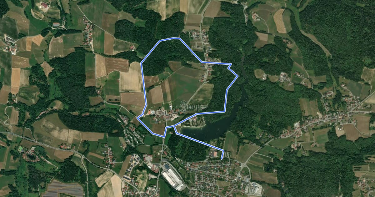 Маршрут Nr. 7: Kapellenweg на спутниковом снимке