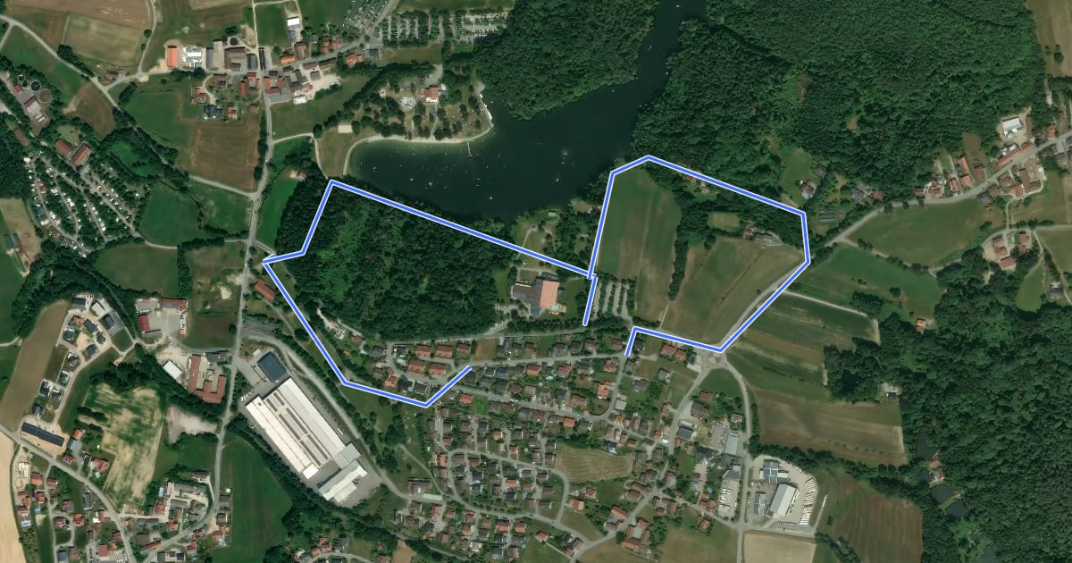 Маршрут Nr. 8: Kurparkweg на спутниковом снимке