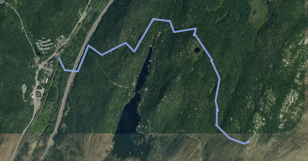Маршрут Nurian Trail на спутниковом снимке