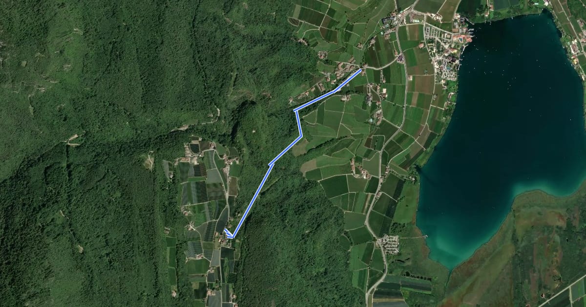 Маршрут Nussentalweg на спутниковом снимке