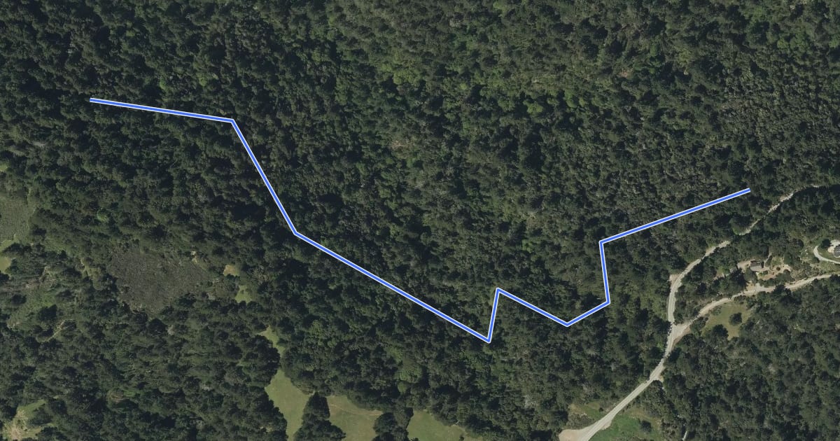 Маршрут Nutmeg Trail на спутниковом снимке
