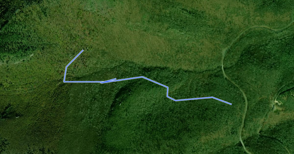 Маршрут Nuwati Trail на спутниковом снимке