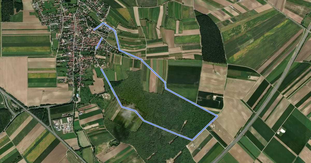 Маршрут NW Kirchenweg (Start: Sigleß Kirche) на спутниковом снимке