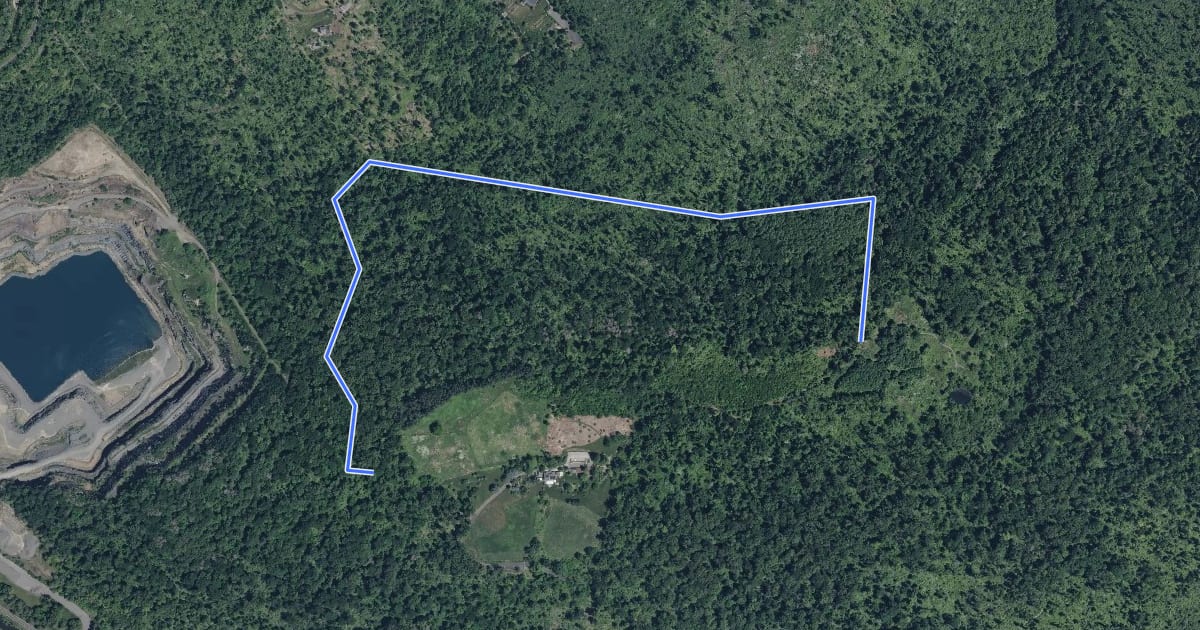 Маршрут NW Loop Trail на спутниковом снимке