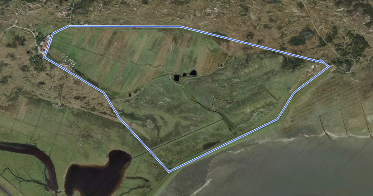 Маршрут NW Route 6 на спутниковом снимке