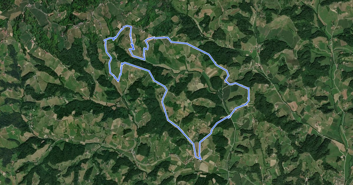 Маршрут NW Vino TOUR - Grüne Strecke - zelena pot на спутниковом снимке