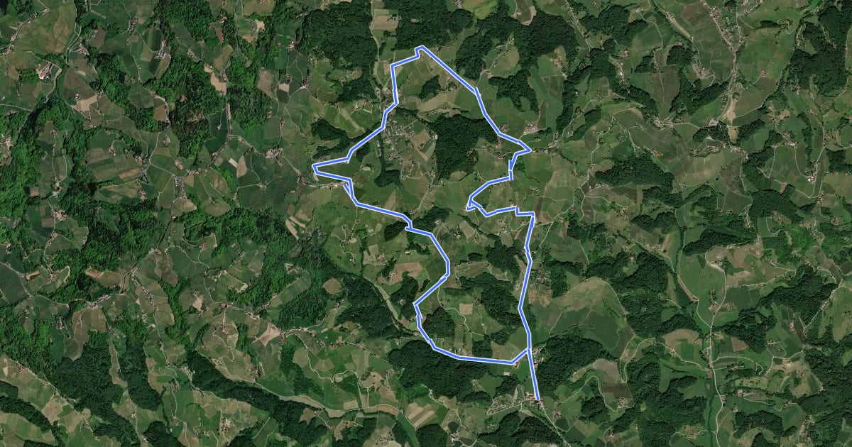 Маршрут NW Vino TOUR - Rote Strecke - redeča pot на спутниковом снимке