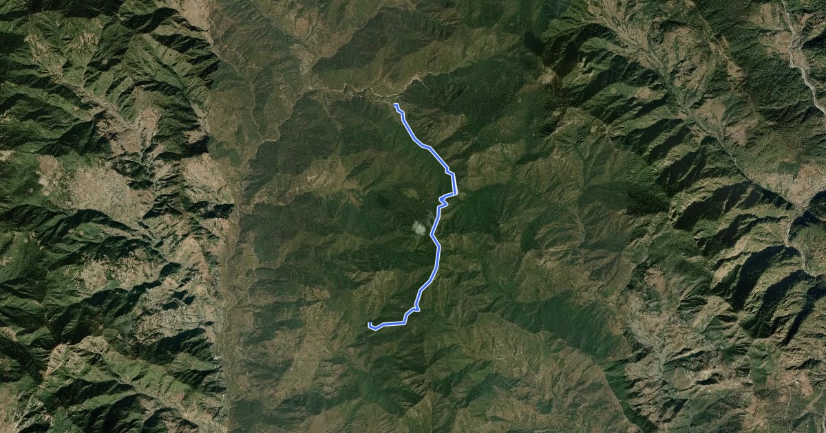 Маршрут Nyugaon to Siri на спутниковом снимке