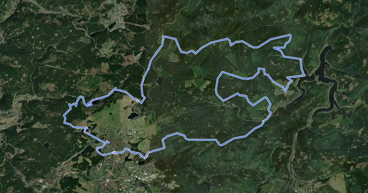 Маршрут O3 (Rundtour Schulenberg) на спутниковом снимке