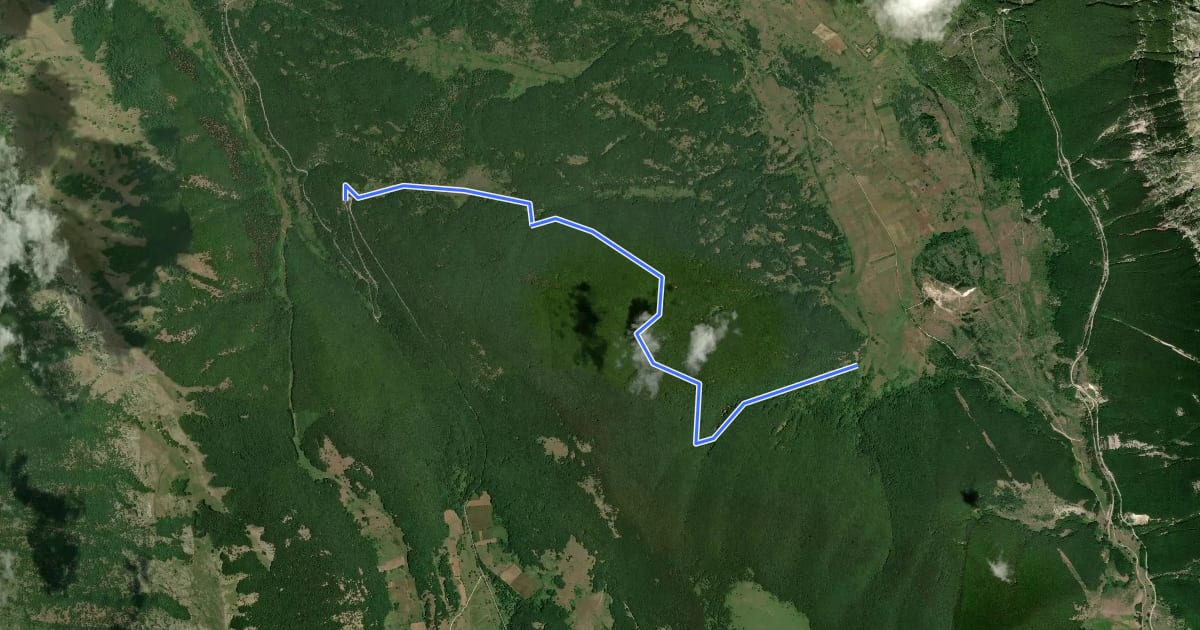 Маршрут O4 на спутниковом снимке