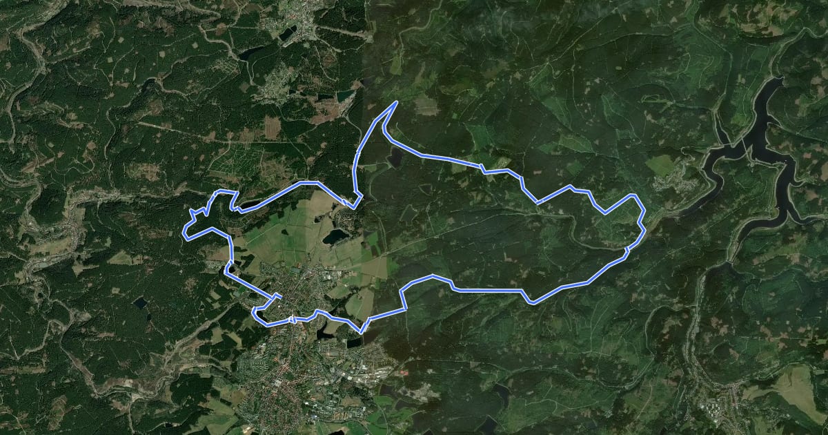 Маршрут O4 (Spiegeltal-Trail - Familientour) на спутниковом снимке