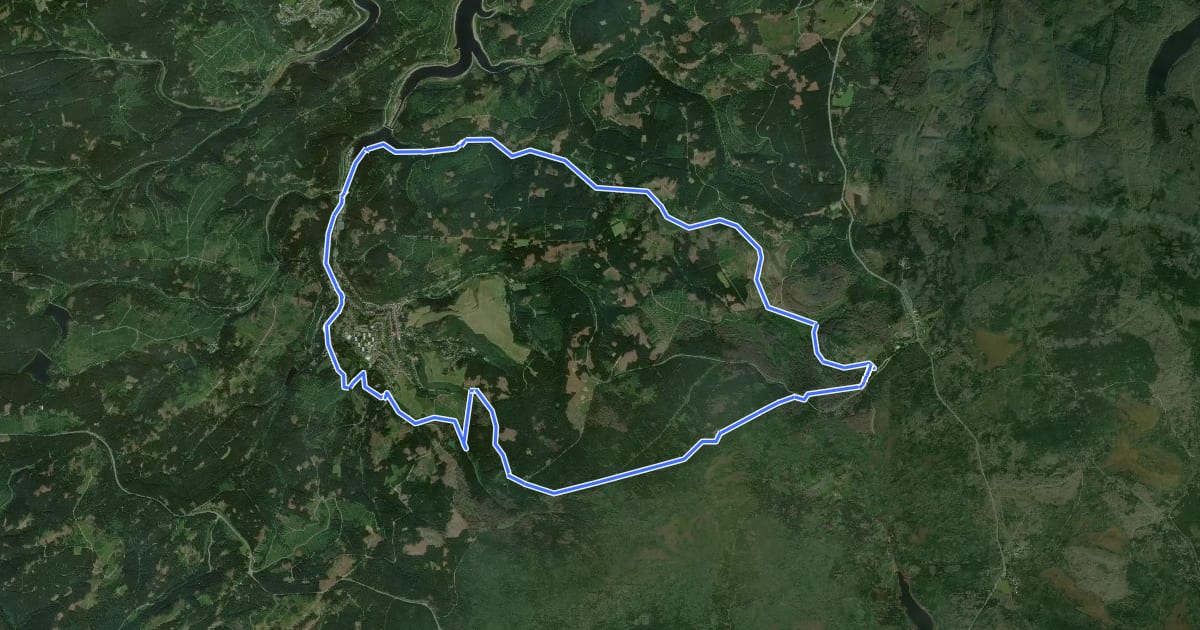 Маршрут O9 (Wolf's-Trail) на спутниковом снимке