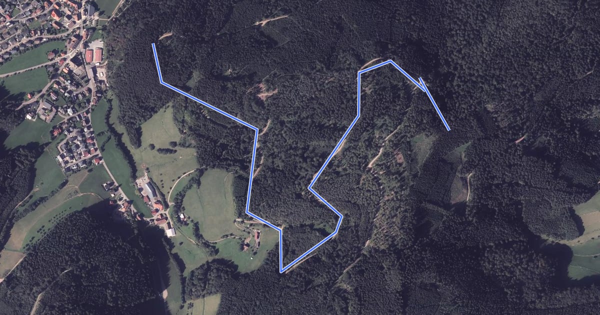 Маршрут Ob der Hansjakobkapelle - Bannstein на спутниковом снимке