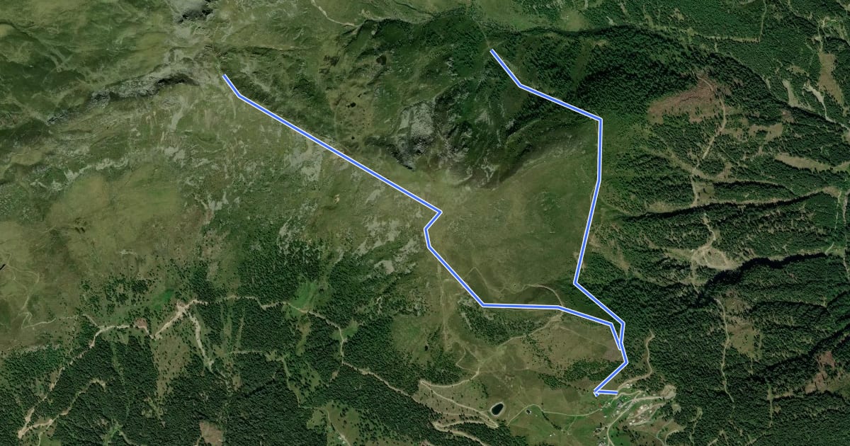 Маршрут Oberdrautal Wanderweg B6 на спутниковом снимке