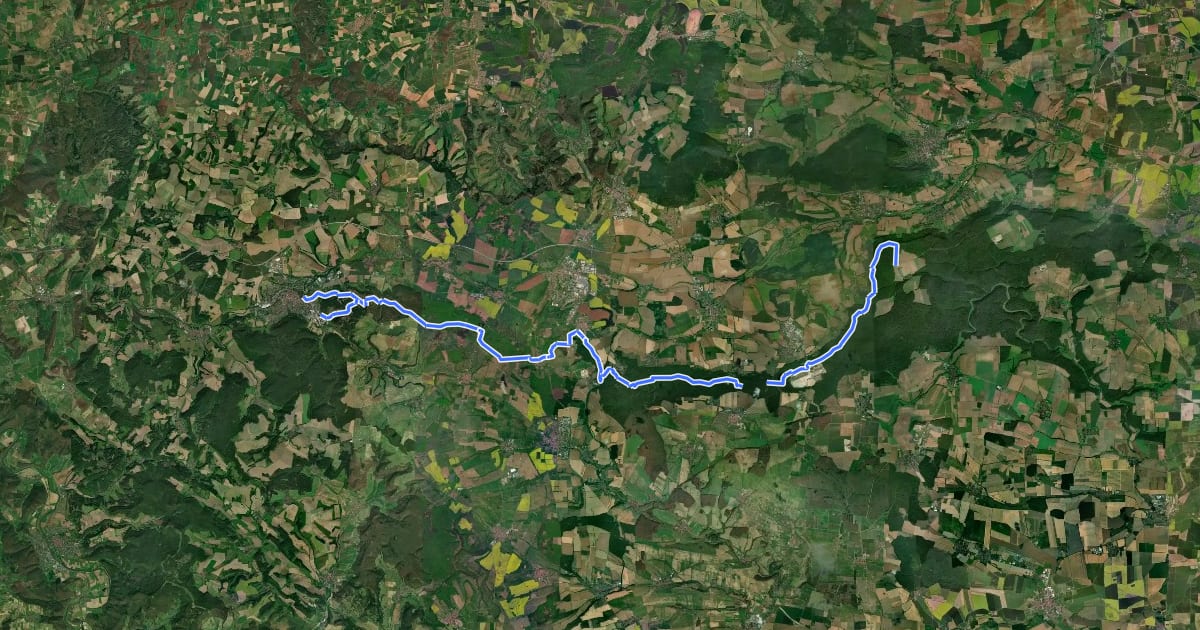Маршрут Oberer Dünweg на спутниковом снимке