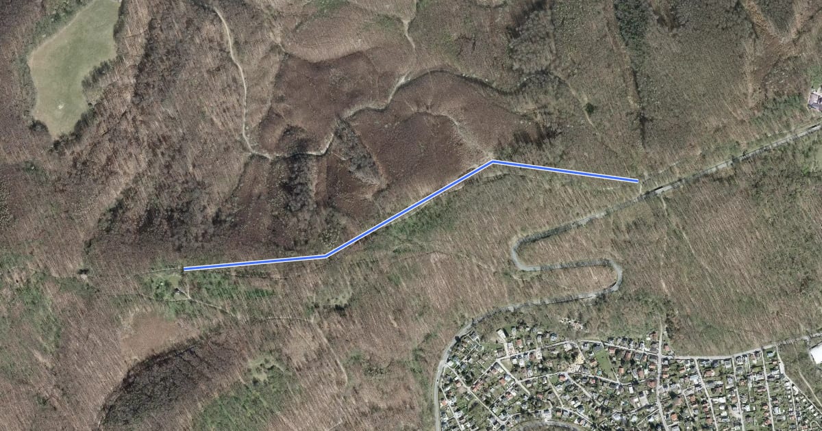 Маршрут Oberer Roan-Trail на спутниковом снимке