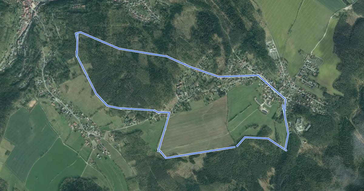 Маршрут Oberer Rundweg на спутниковом снимке