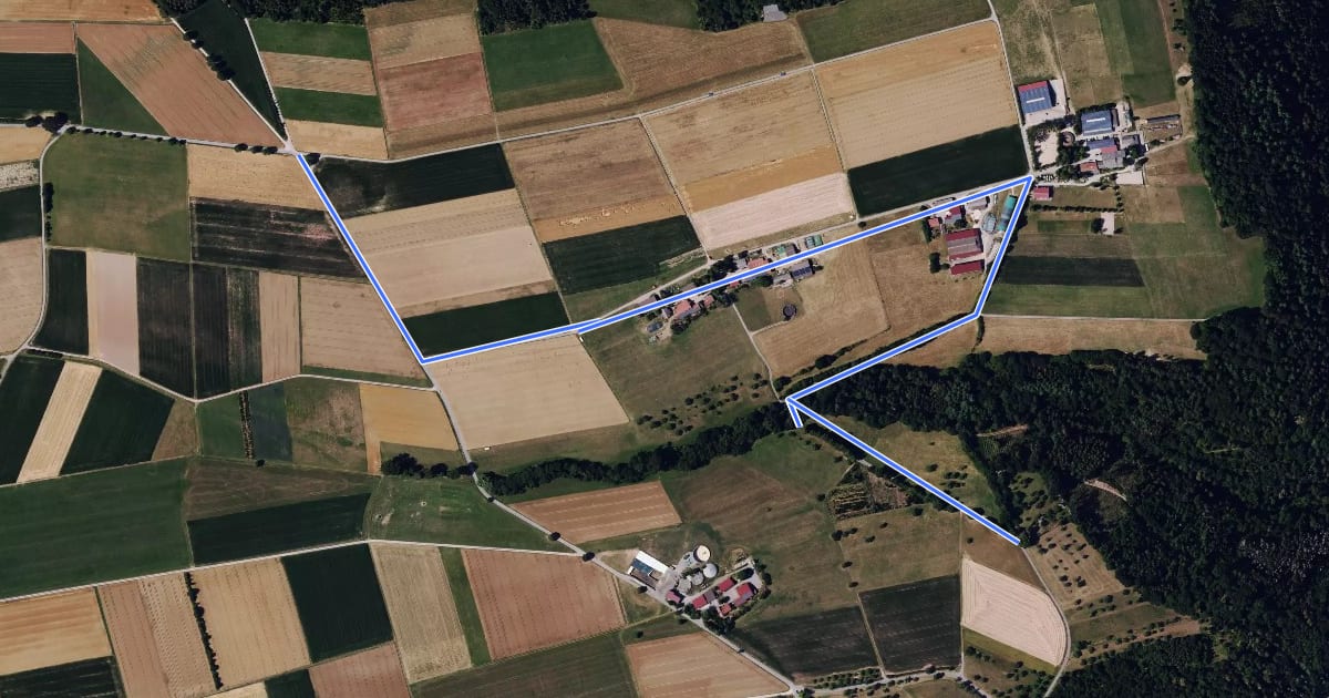 Маршрут Oberes Lützental - Bulacher Weg на спутниковом снимке