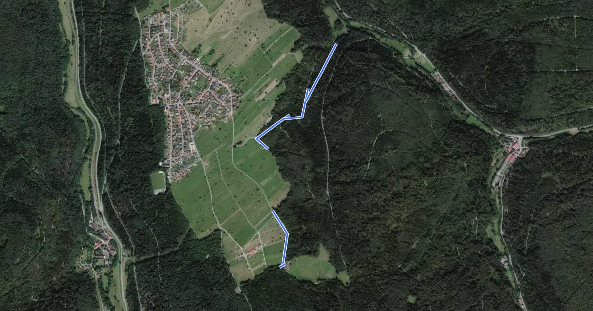 Маршрут Oberes Maisenbachtal - Schlotterhof на спутниковом снимке