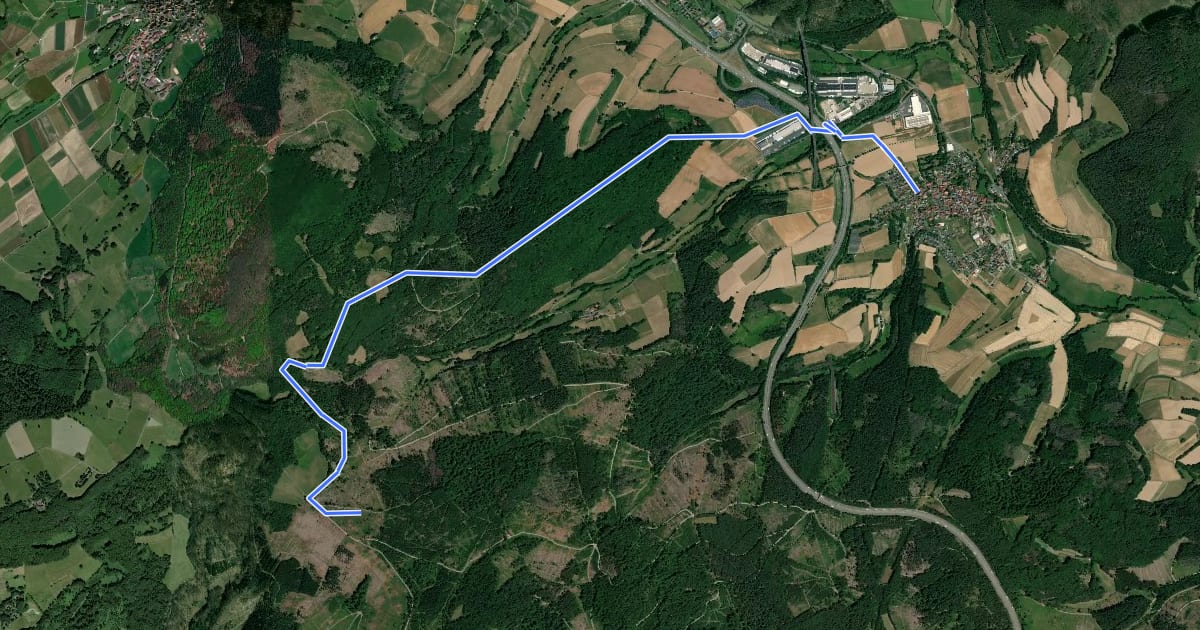 Маршрут Obergeiser Rundweg 4 на спутниковом снимке