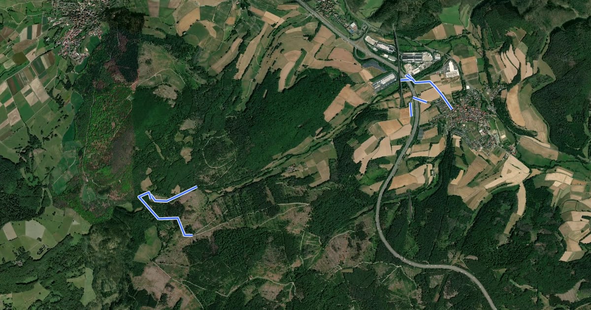 Маршрут Obergeiser Rundweg 5 на спутниковом снимке