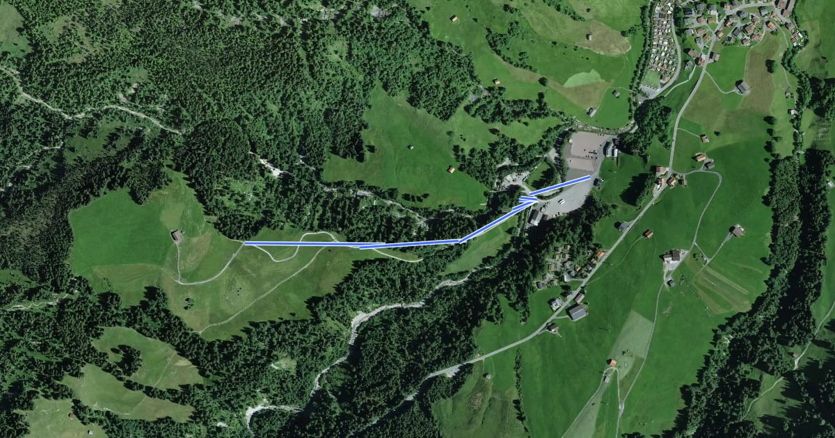Маршрут Oberiberg Talstation - Änglisfang на спутниковом снимке