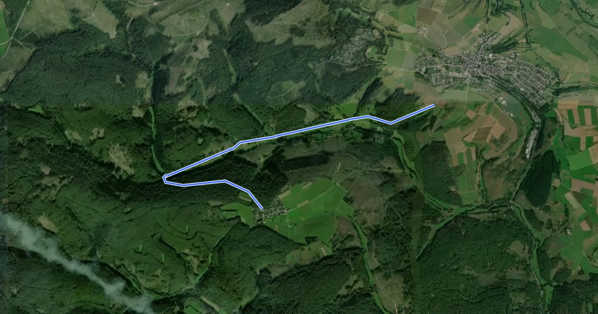 Маршрут Oberlinspher Weg на спутниковом снимке