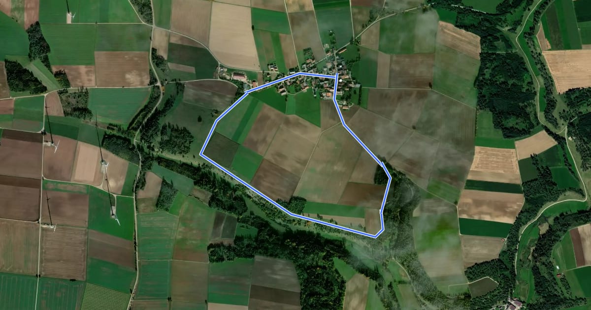 Маршрут Obermorsbachtalweg на спутниковом снимке