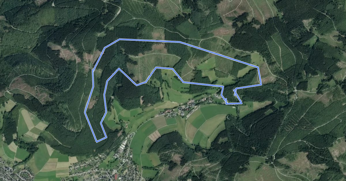 Маршрут Oberndorf Rundweg A1 на спутниковом снимке