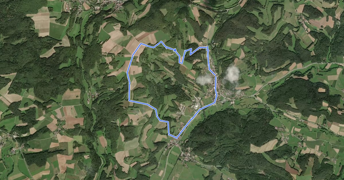 Маршрут Obernsees Rundwanderweg "Mohrensteinweg" на спутниковом снимке
