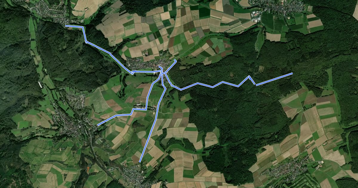 Маршрут Oberquembach на спутниковом снимке