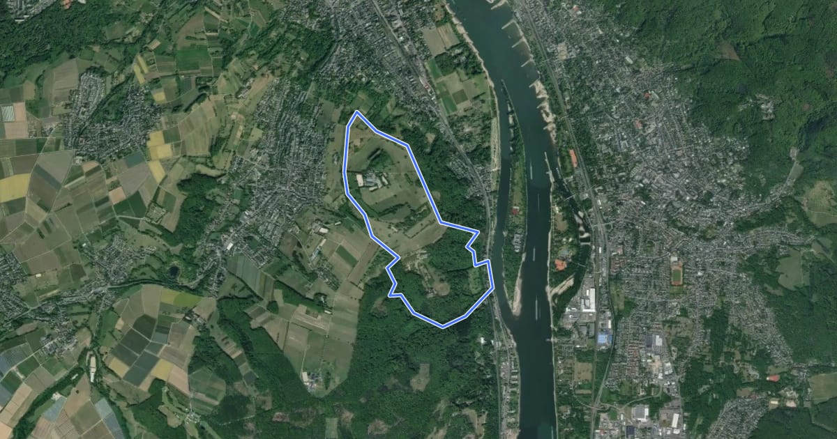 Маршрут Oberwinterer Rundwanderweg 2 на спутниковом снимке