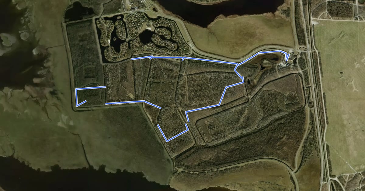 Маршрут Observatietorenroute на спутниковом снимке