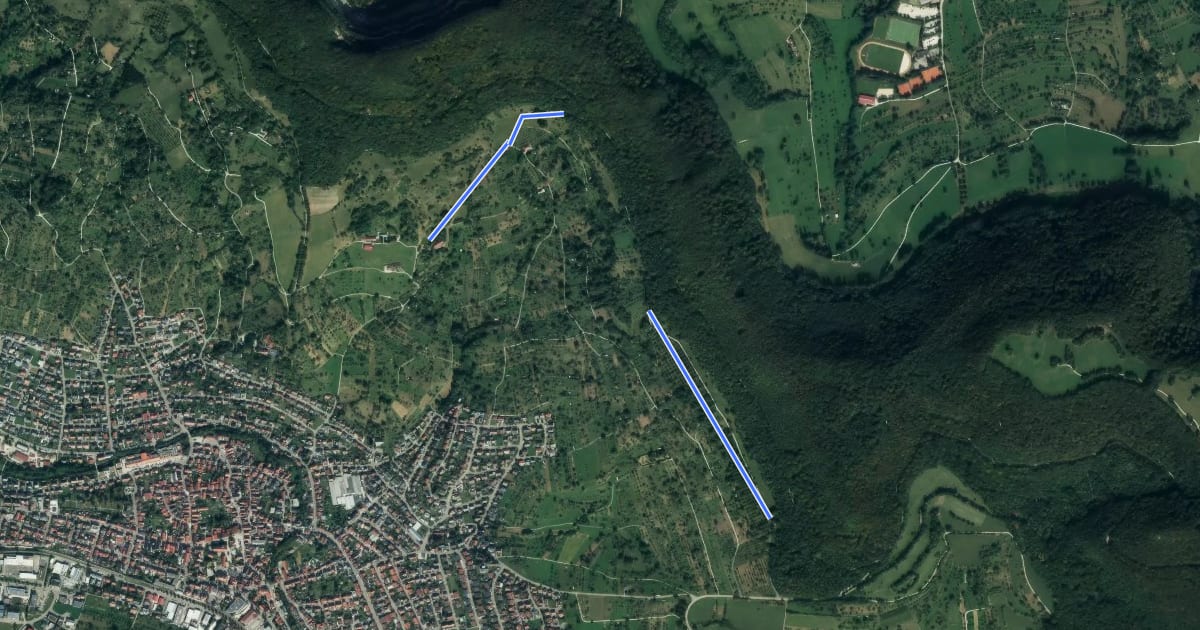 Маршрут Obstbaumweg на спутниковом снимке
