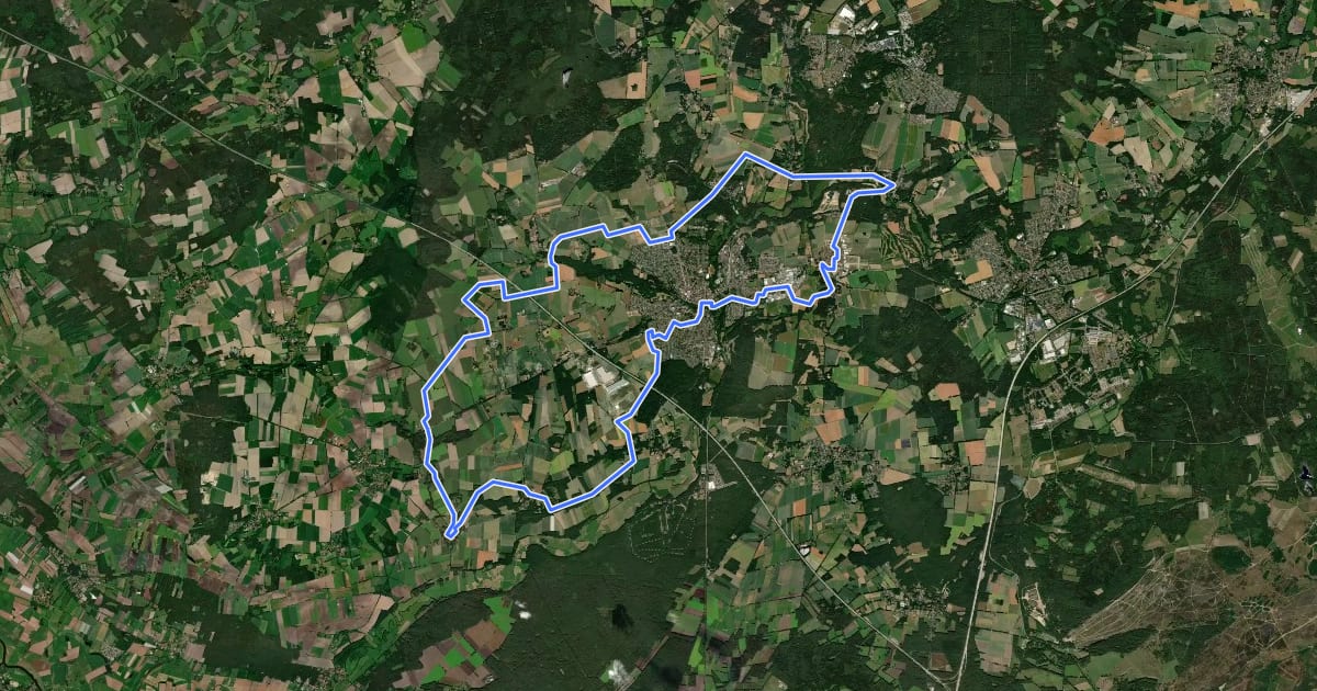 Маршрут Obstradler-Route на спутниковом снимке